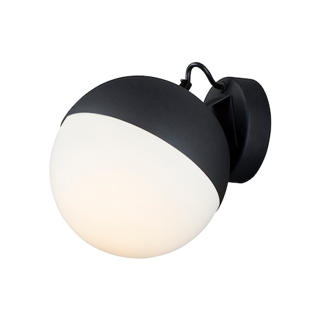 Et2 Half Moon 1-Light 7.75" Wide Black Wall Sconce E20369-92BK